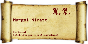 Margai Ninett névjegykártya